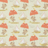 Algodón estampado WOOLA Beige / Naranja